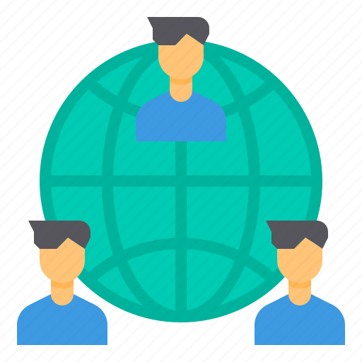 Collaborate, global, network, team, worldwide icon - Download on Iconfinder