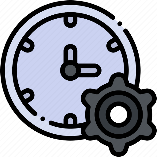 Time, management, and, date, clock, gear, setting icon - Download on Iconfinder