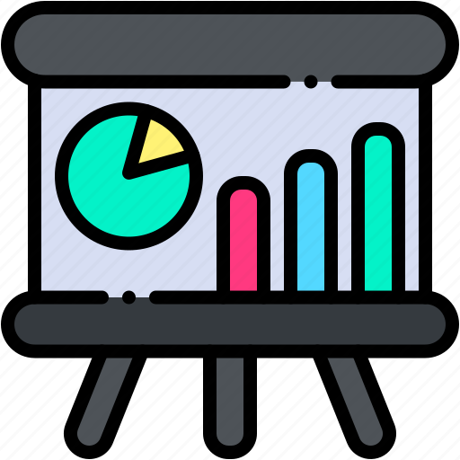 Presentation, statistics, business, analysis, and, finance icon - Download on Iconfinder