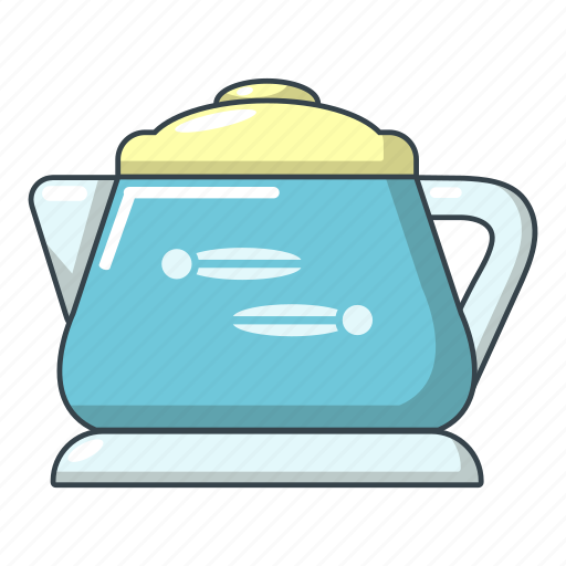 Breakfast, cartoon, glass, kettle, logo, object, tea icon - Download on Iconfinder