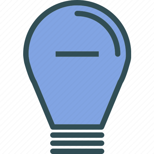 Brigthness, lightbulb, minus icon - Download on Iconfinder