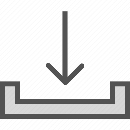 Arrow, down, download, save, guardar icon - Download on Iconfinder