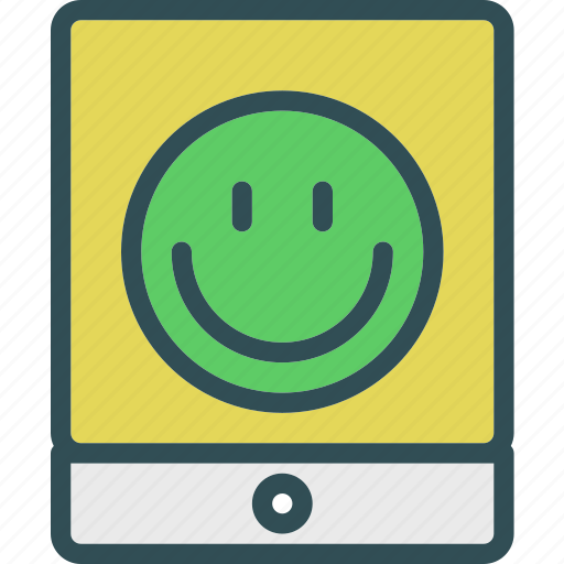 Display, ipad, smileyface, tablet, touchscreen icon - Download on Iconfinder