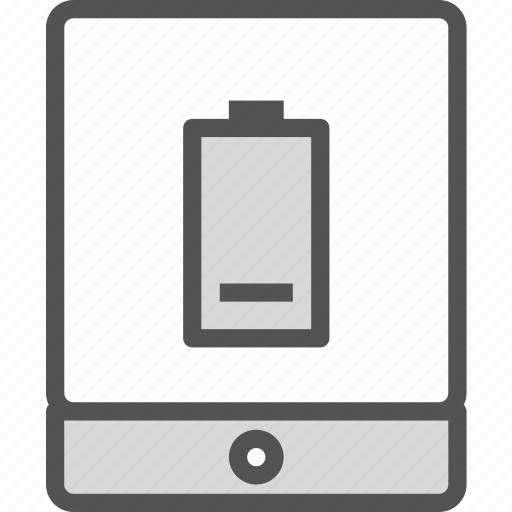 Battery, display, ipad, low, tablet, touchscreen, up icon - Download on Iconfinder