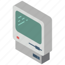 computer, iso, isometric, old, tech, technology