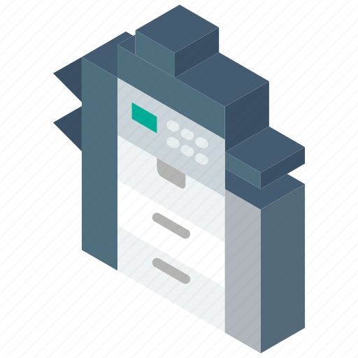 Iso, isometric, printer, tech, technology icon - Download on Iconfinder