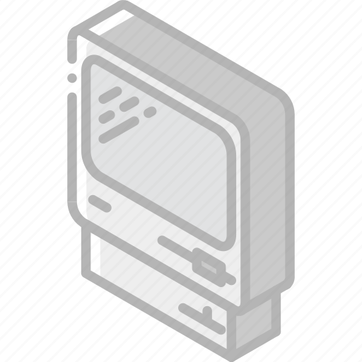 Computer, iso, isometric, old, tech, technology icon - Download on Iconfinder