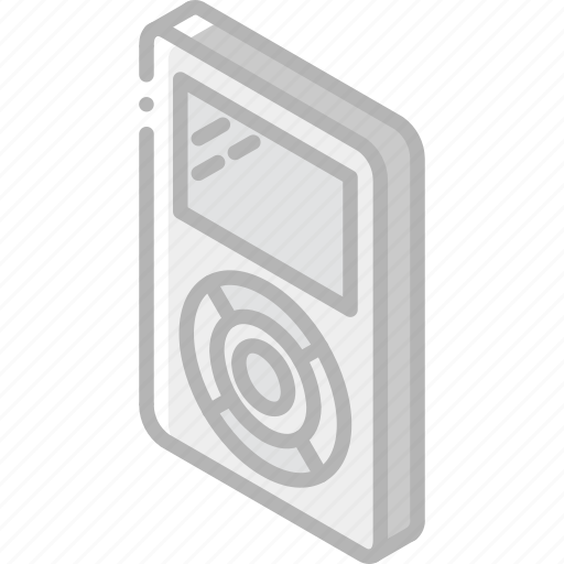 Ipod, iso, isometric, tech, technology icon - Download on Iconfinder
