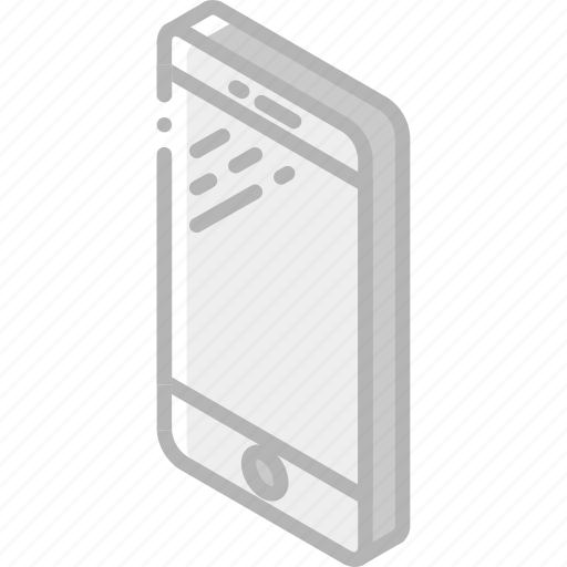 Iso, isometric, mobile, phone, tech, technology icon - Download on Iconfinder