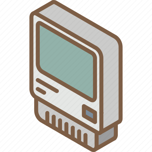Computer, iso, isometric, old, tech, technology icon - Download on Iconfinder