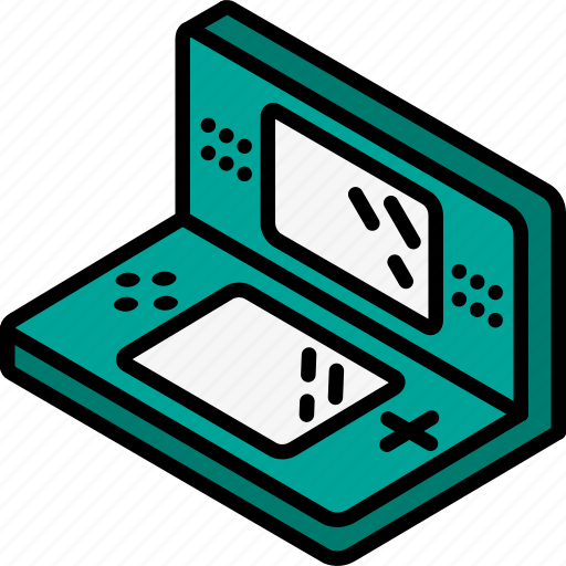Game, hand, held, iso, isometric, tech, technology icon - Download on Iconfinder