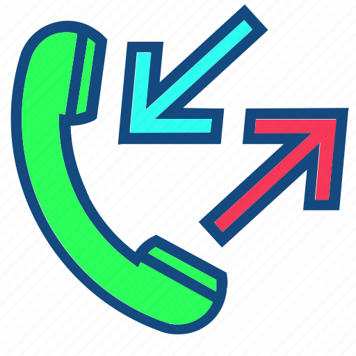 Call, calling, communication, in out, phone icon - Download on Iconfinder