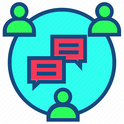 Bubble, chat, communication, group, interaction, interconnection, talk icon - Download on Iconfinder
