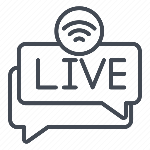 Live, streaming, news icon - Download on Iconfinder