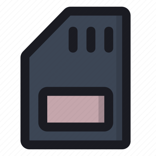 Card, chip, data, micro, storage icon - Download on Iconfinder