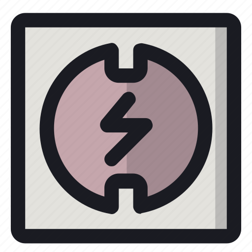 Electric, high, lightning, socket, voltage icon - Download on Iconfinder