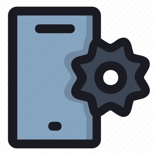 Cell, gear, mobile, phone, settings icon - Download on Iconfinder