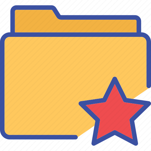 Favorite, folder, star, favorite star, data folder icon - Download on Iconfinder