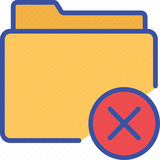 Delete, files, folder, folder remove, folder delete icon - Download on Iconfinder