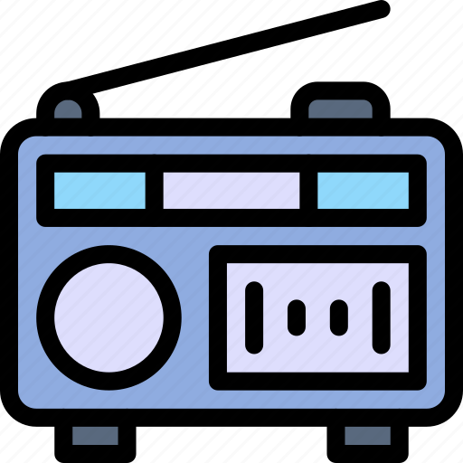 Radio, radios, antenna, technology, transistor icon - Download on Iconfinder