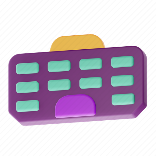 Keyboard, letter, type, device, text, key, typing 3D illustration - Download on Iconfinder