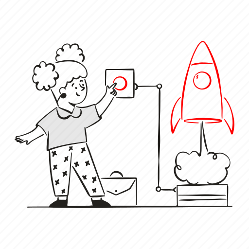 Launches, rocket, launch, start, startup, space, up illustration - Download on Iconfinder