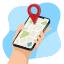 pplication, cartography, check, direction, mobile, internet, location 