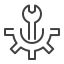 wrench, gear, maintenance, engineering 