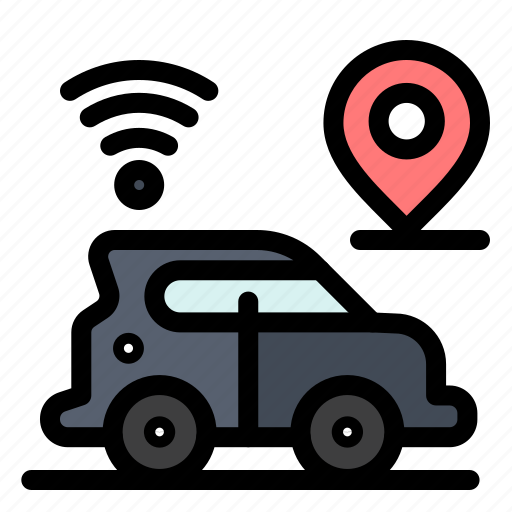 Car, location, map, technology icon - Download on Iconfinder