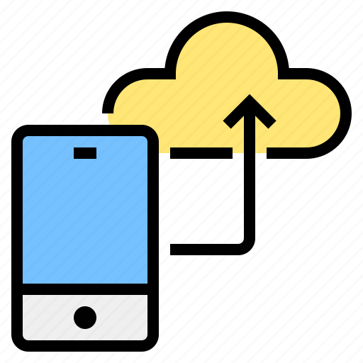 Cloud, data, smartphone, storage, technology, transmission, electronic icon - Download on Iconfinder