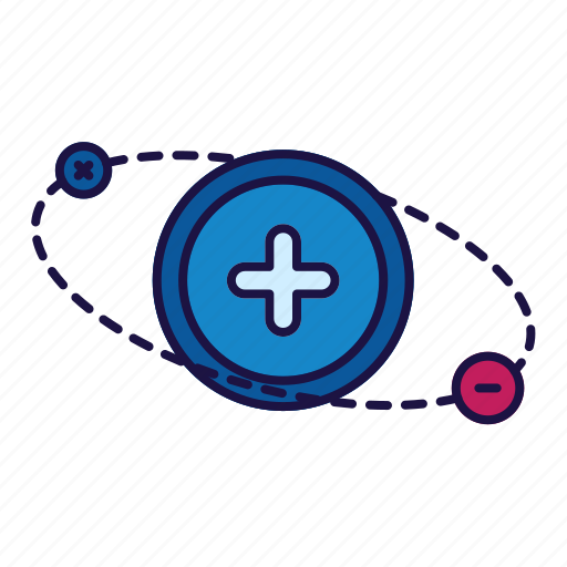 Electro, minus, plus, magnetic, add, science icon - Download on Iconfinder
