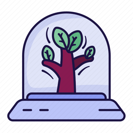 Tree, nature, hologram, green, technology icon - Download on Iconfinder