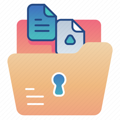 File, folder, lock, management icon - Download on Iconfinder