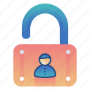 lock, privacy, security, user