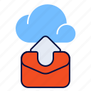 backup, cloud, email, message