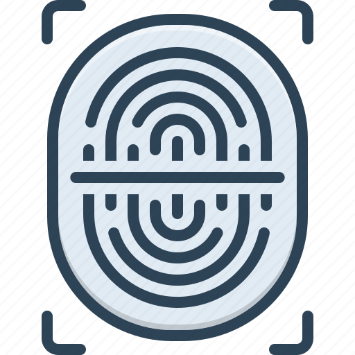 Biometric, recognition, identify, finger print, scanner, detection, thumbprint icon - Download on Iconfinder