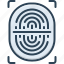 biometric, recognition, identify, finger print, scanner, detection, thumbprint 