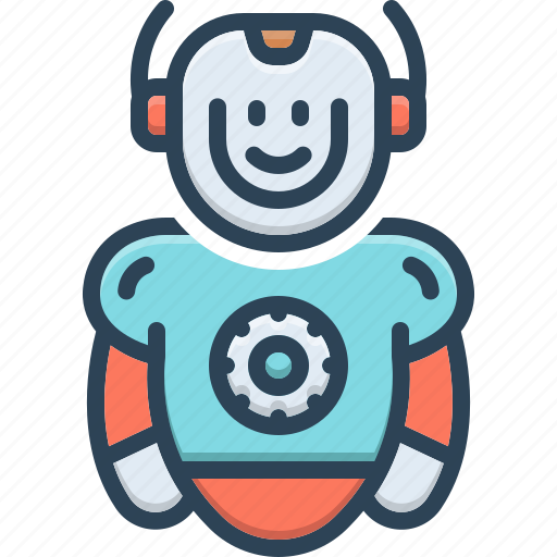 Robotics, humanoid, robot, futuristic, artificial, mechanical, self starting icon - Download on Iconfinder