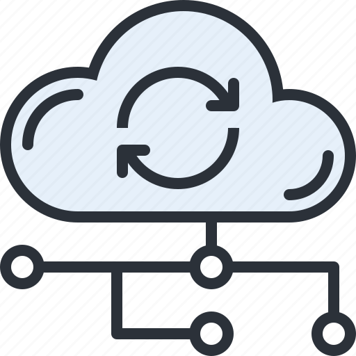 Cloud, data, information, online, storage, sync, technology icon - Download on Iconfinder