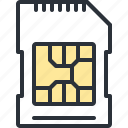 card, communication, mobile, phone, sim, technology 