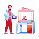 3d printing, technology, modelling, manufacturing, character