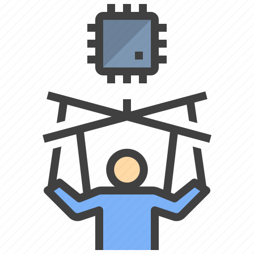Control, human, technology, ai, puppet, command, processor icon - Download on Iconfinder