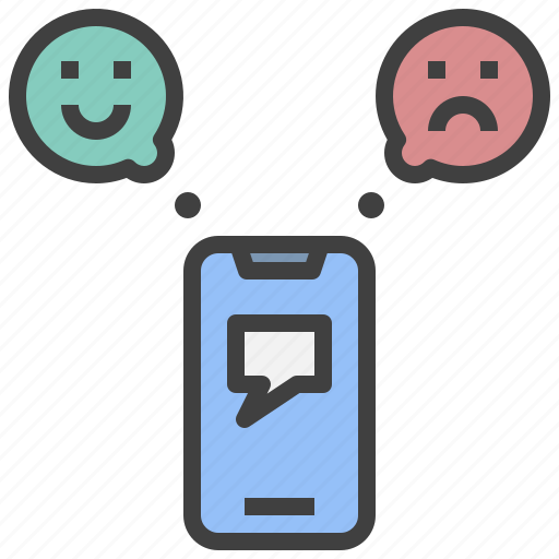 Emotion, smartphone, mood, addicted, feedback, social media icon - Download on Iconfinder