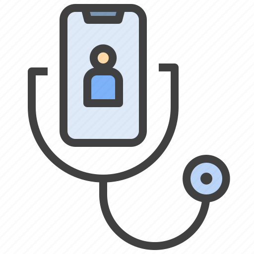 Telemedicine, diagnosis, online, doctor, service, stethoscope, health icon - Download on Iconfinder