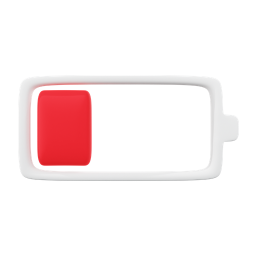 Battery, empty, charging, energy, power, mobile, low 3D illustration - Free download