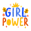 girl power, feminist, typography, lettering, font 