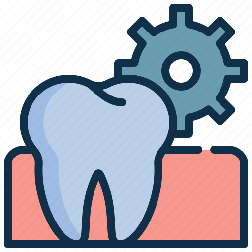 Dentistry, dental, teeth, tooth, healthcare, cog, gear icon - Download on Iconfinder