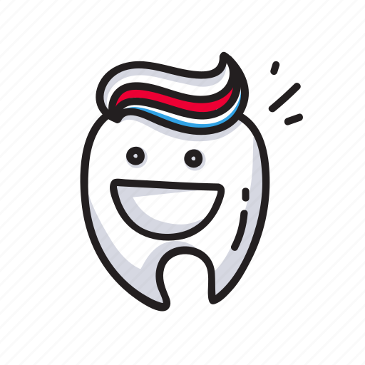 Cartoon, character, dental, stomatology, teeth, toothpaste icon - Download on Iconfinder