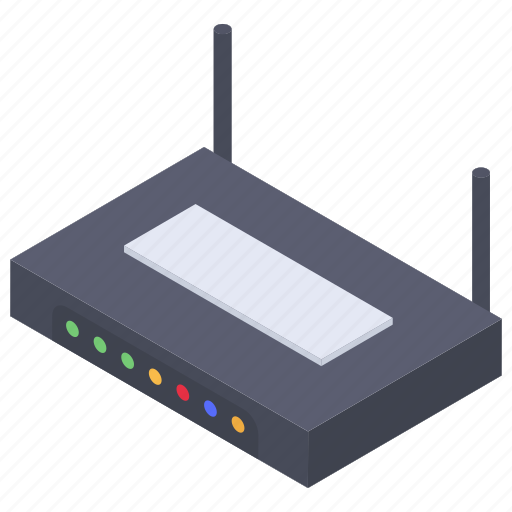 Broadband modem, internet device, modem, network router, wifi router, wireless router icon - Download on Iconfinder