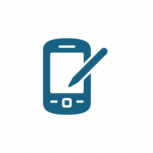 Mobile phone, pda, phone, smartphone, stylus, telephone icon - Download on Iconfinder